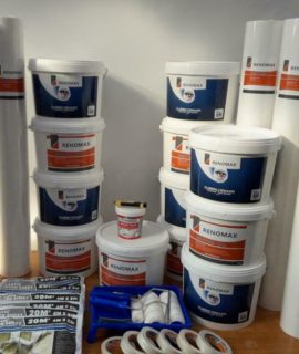 Complete Set 300m2 Renovlies 200 Grams Glad Met Lijm, Latex En Benodigdheden