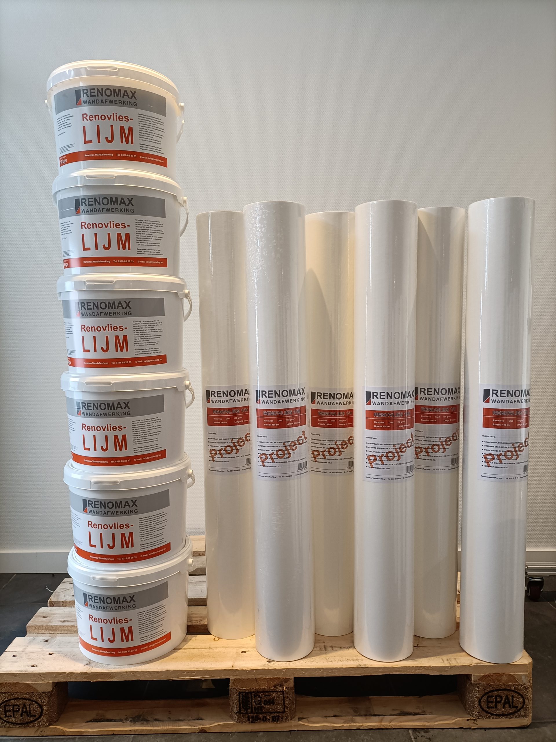 300m2 Super Renovlies behang Glad 150 grams + 60kg renovlies lijm